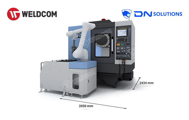 Máy gia công CNC tích hợp robot là gì