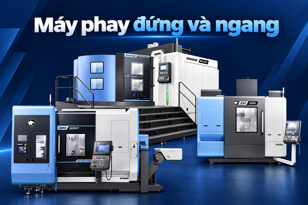 Máy phay đứng và ngang